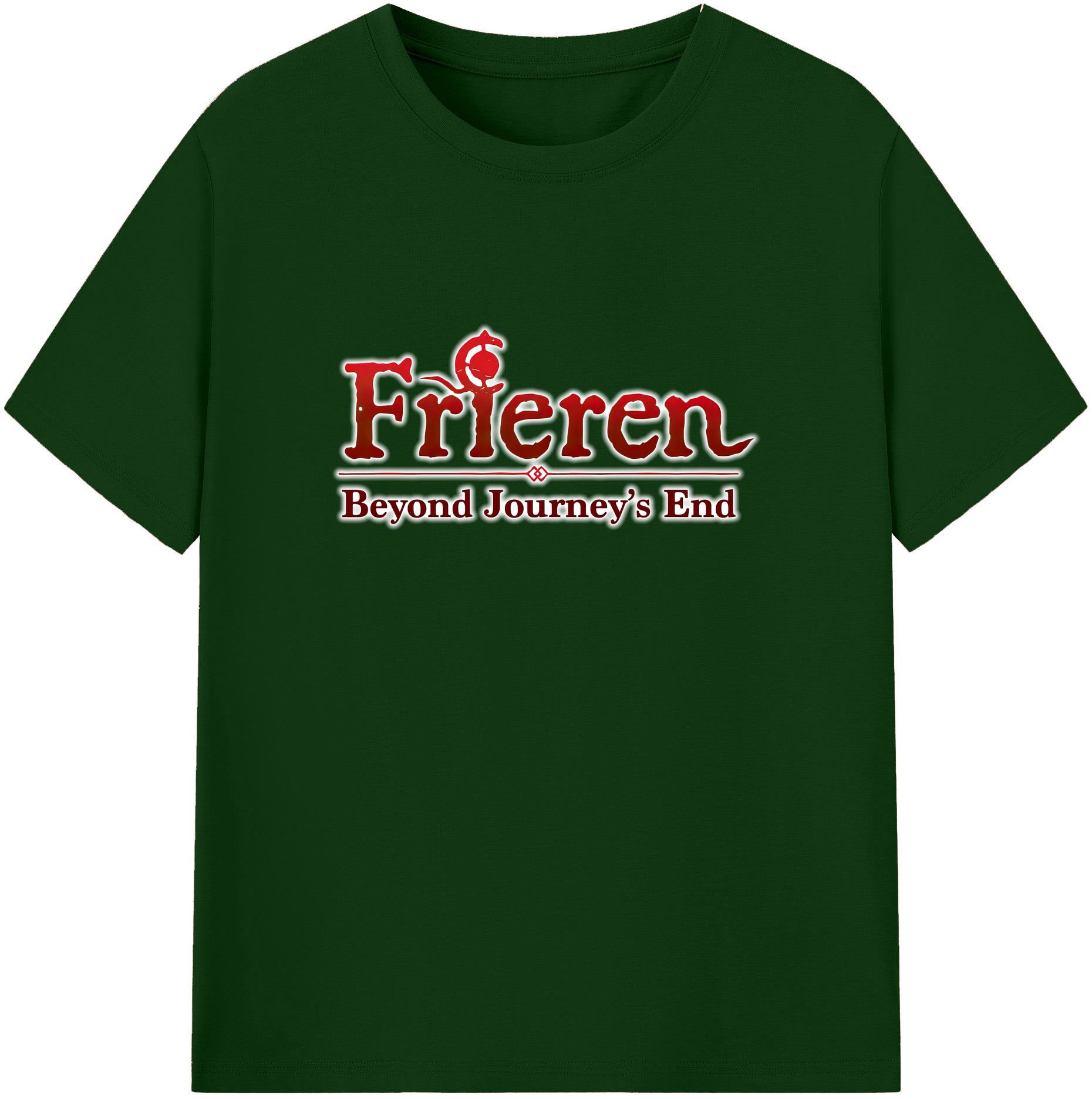 （画像用） 葬送のフリーレン Frieren 綿100％半袖Tシャツ（フロントプリント）